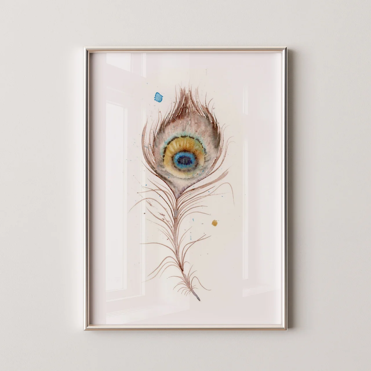 Peacock Inspired shown in a room setting