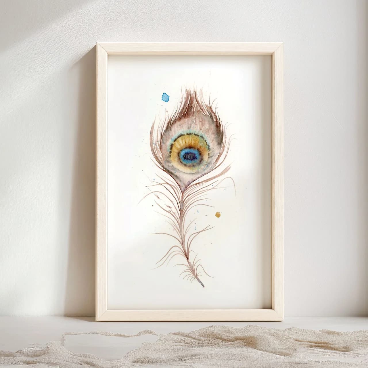 Peacock Inspired shown in a room setting