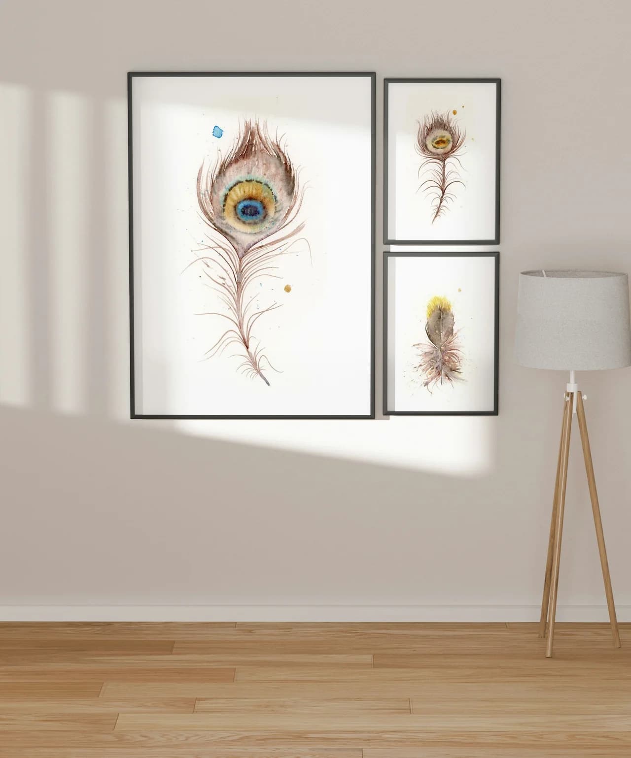 Peacock Inspired shown in a room setting