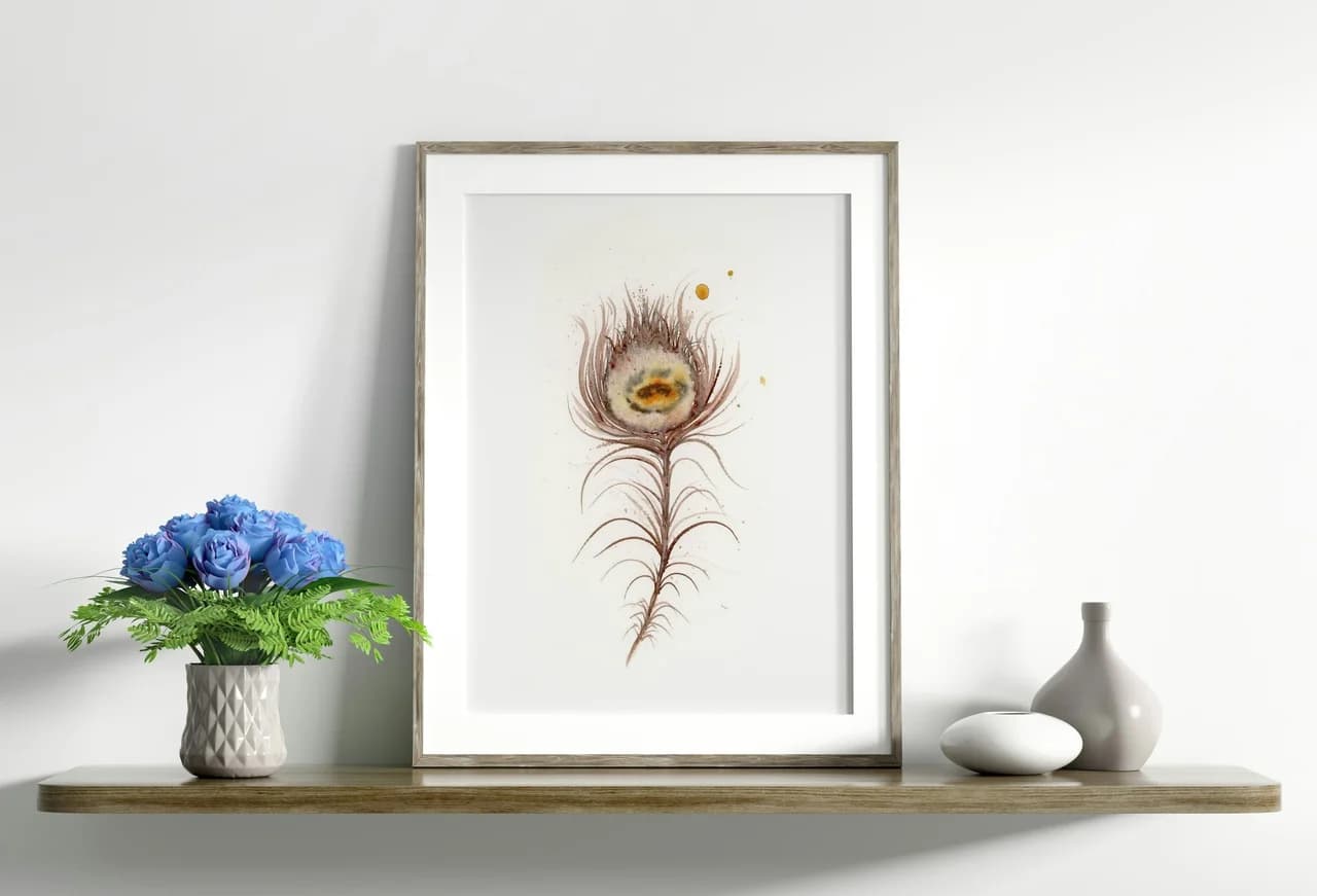 Peacock shown in a room setting