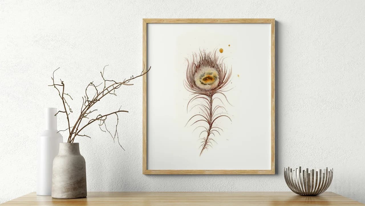 Peacock shown in a room setting