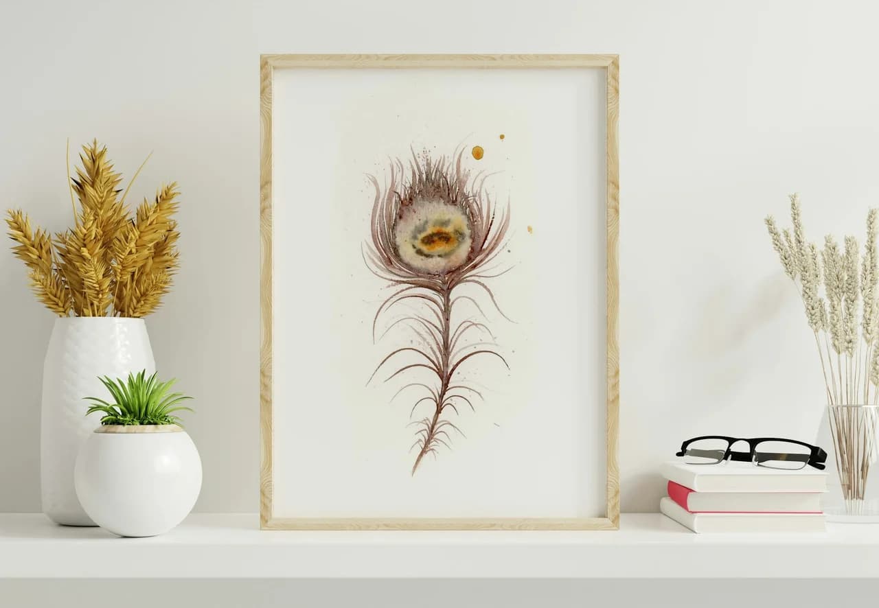 Peacock shown in a room setting