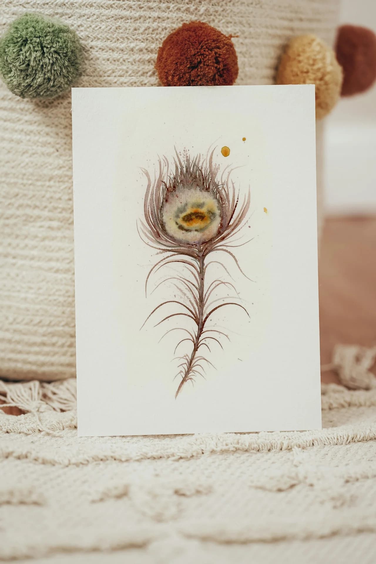 Peacock shown in a room setting