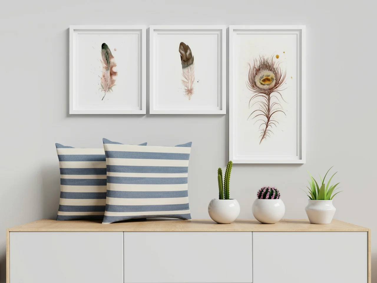 Peacock shown in a room setting