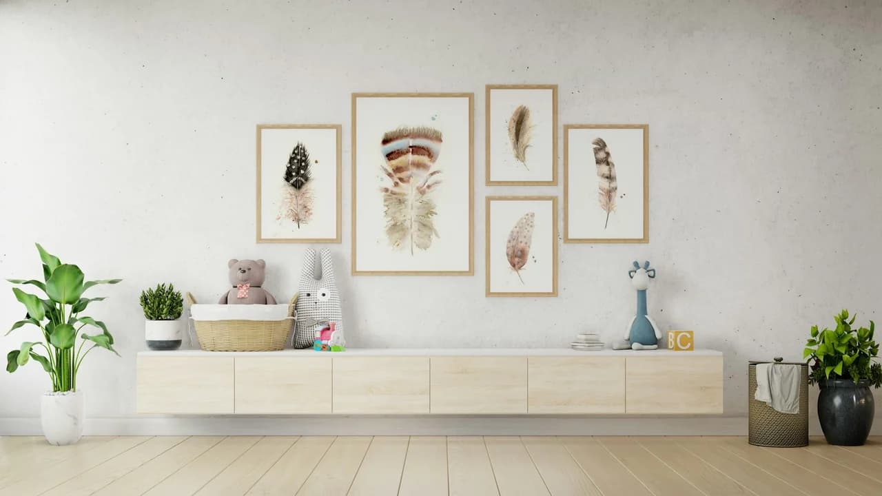 Great Horned Owl shown in a room setting