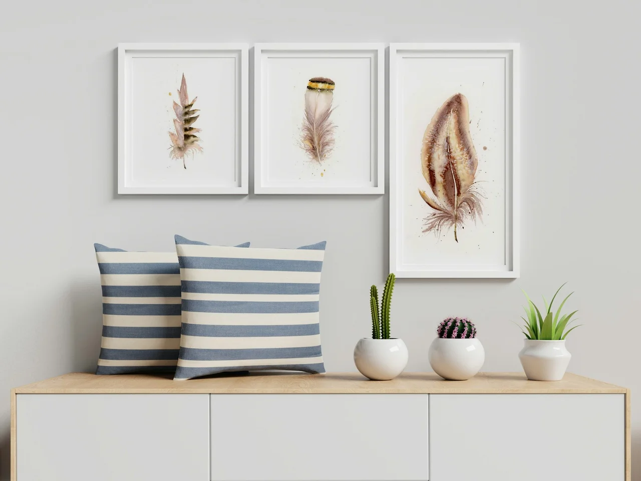 Spoonbill shown in a room setting