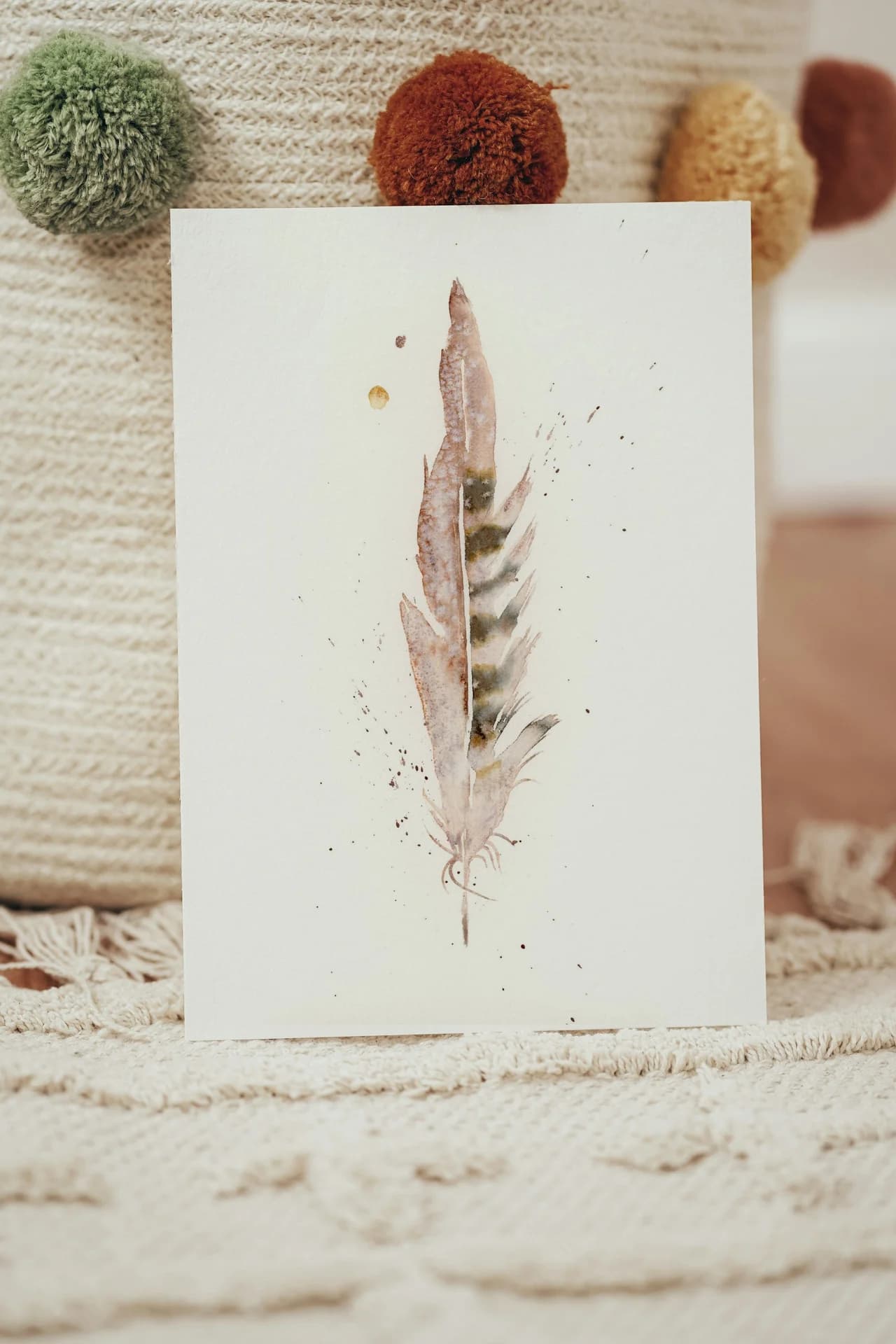Pheasant shown in a room setting
