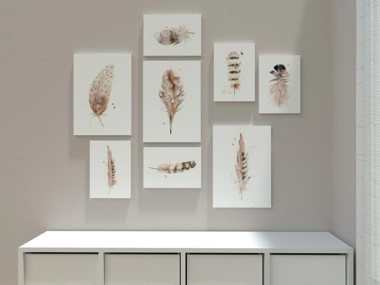 Pheasant shown in a room setting