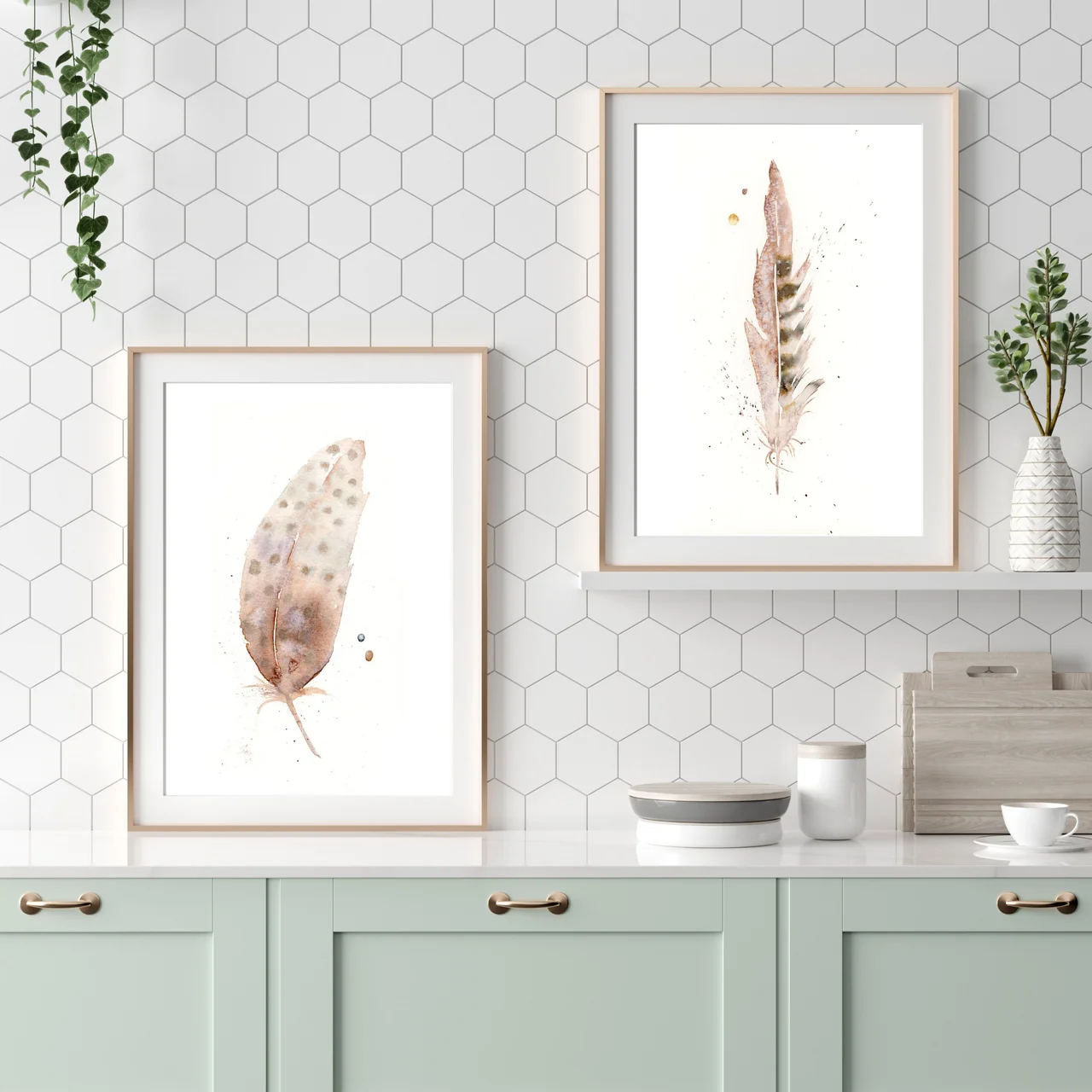 Pheasant shown in a room setting