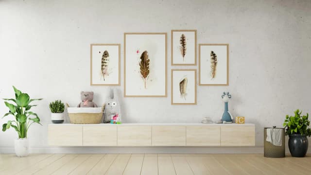 Northern Flicker shown in a room setting