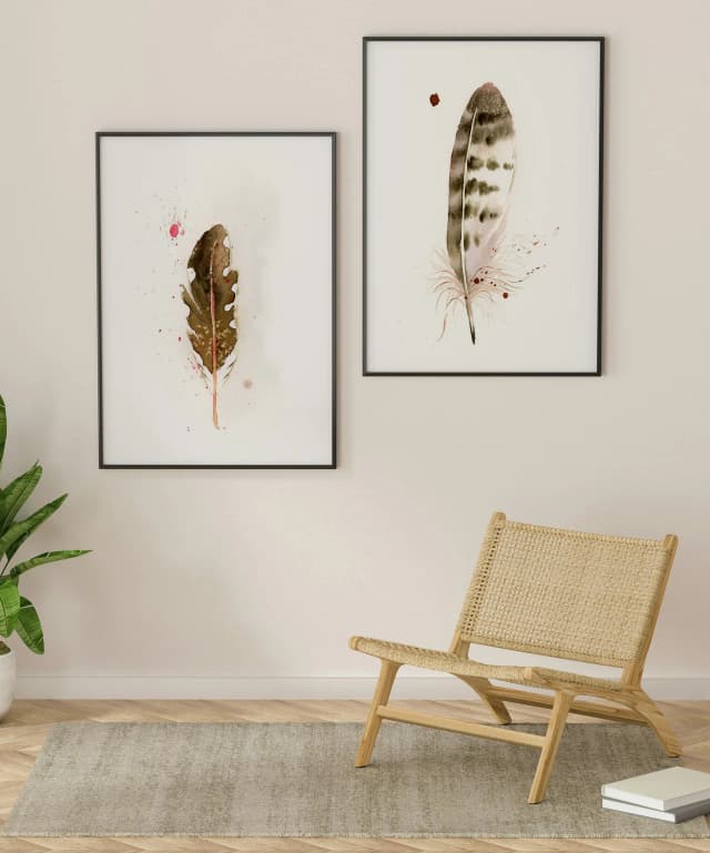 Northern Flicker shown in a room setting