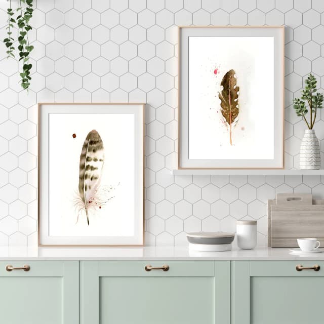 Northern Flicker shown in a room setting