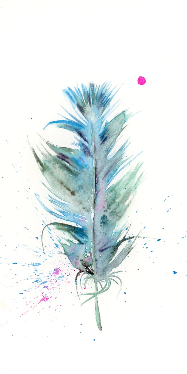 Hummingbird — watercolor by Shayna Larsen