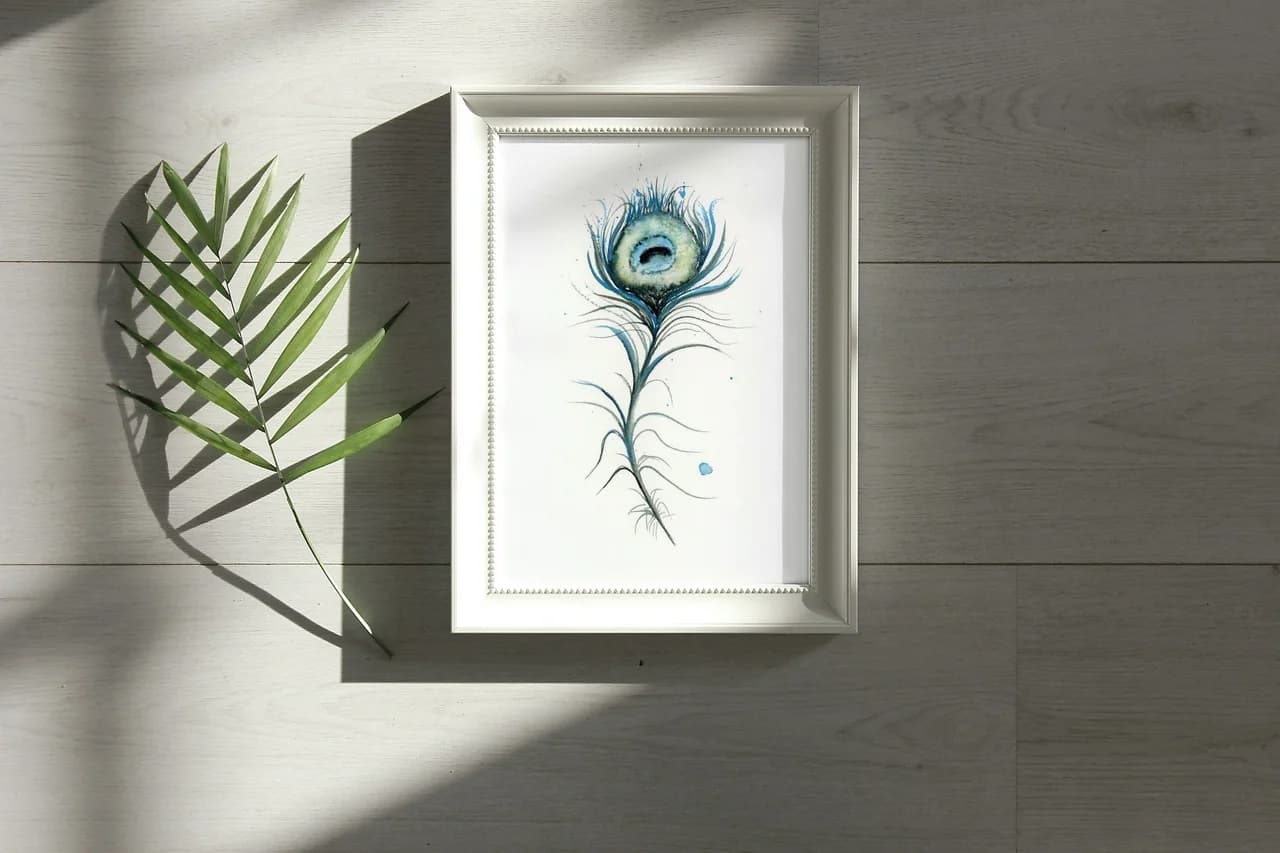 Peacock shown in a room setting