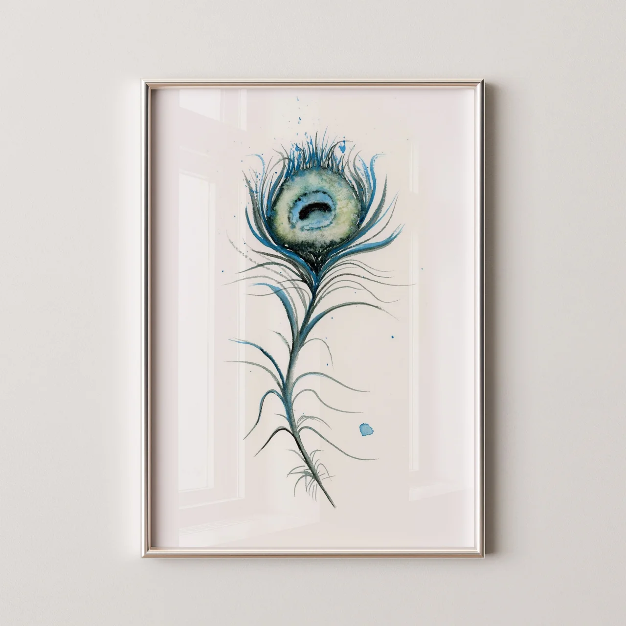 Peacock shown in a room setting