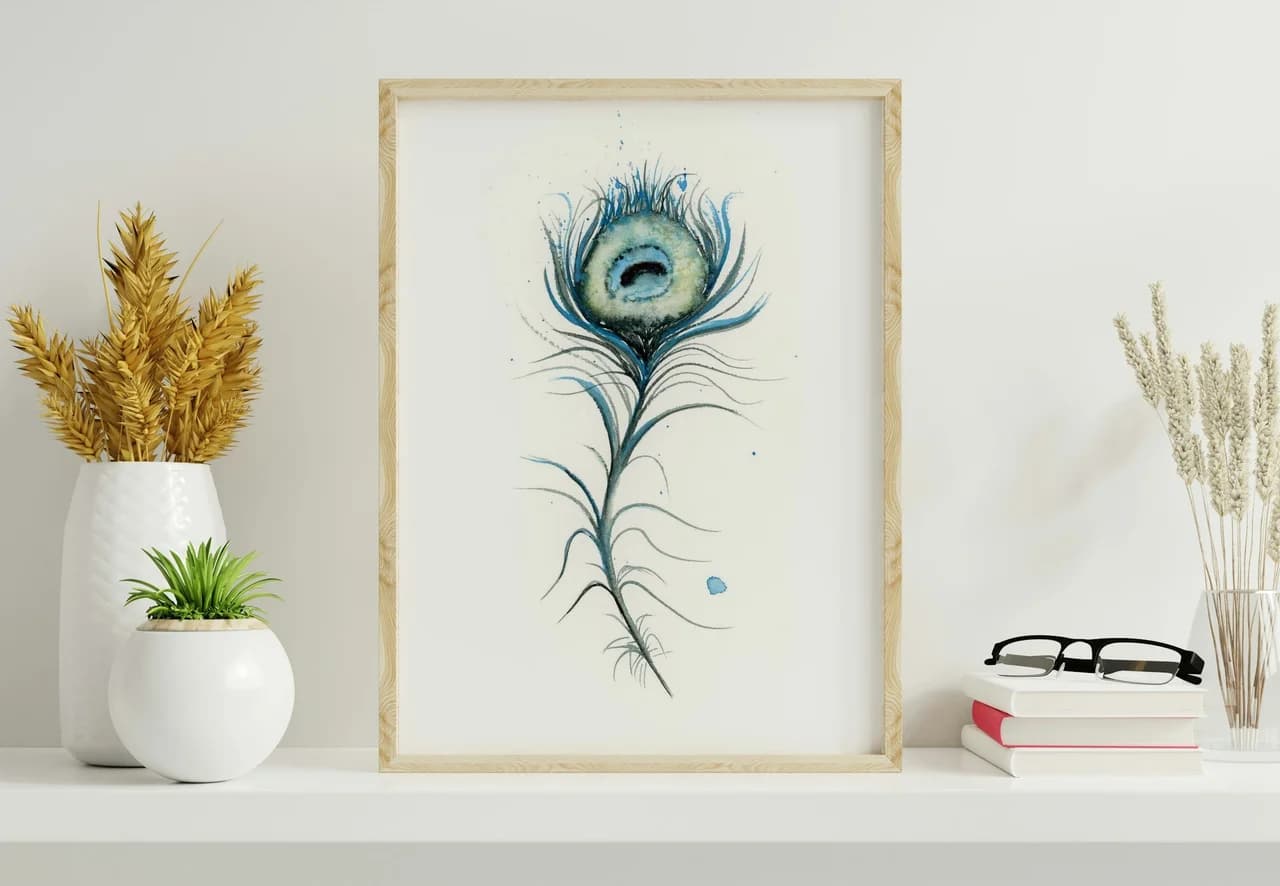 Peacock shown in a room setting