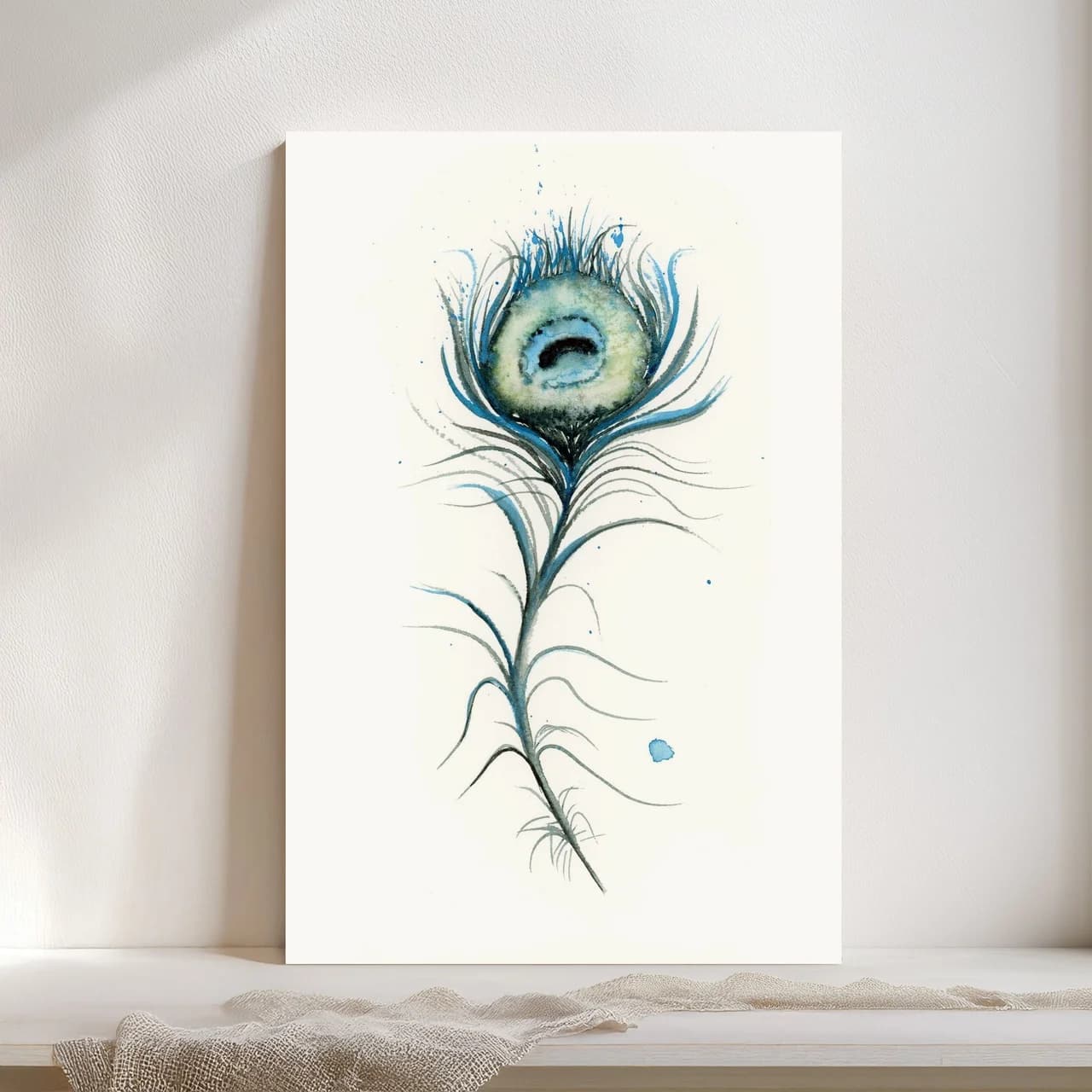 Peacock shown in a room setting