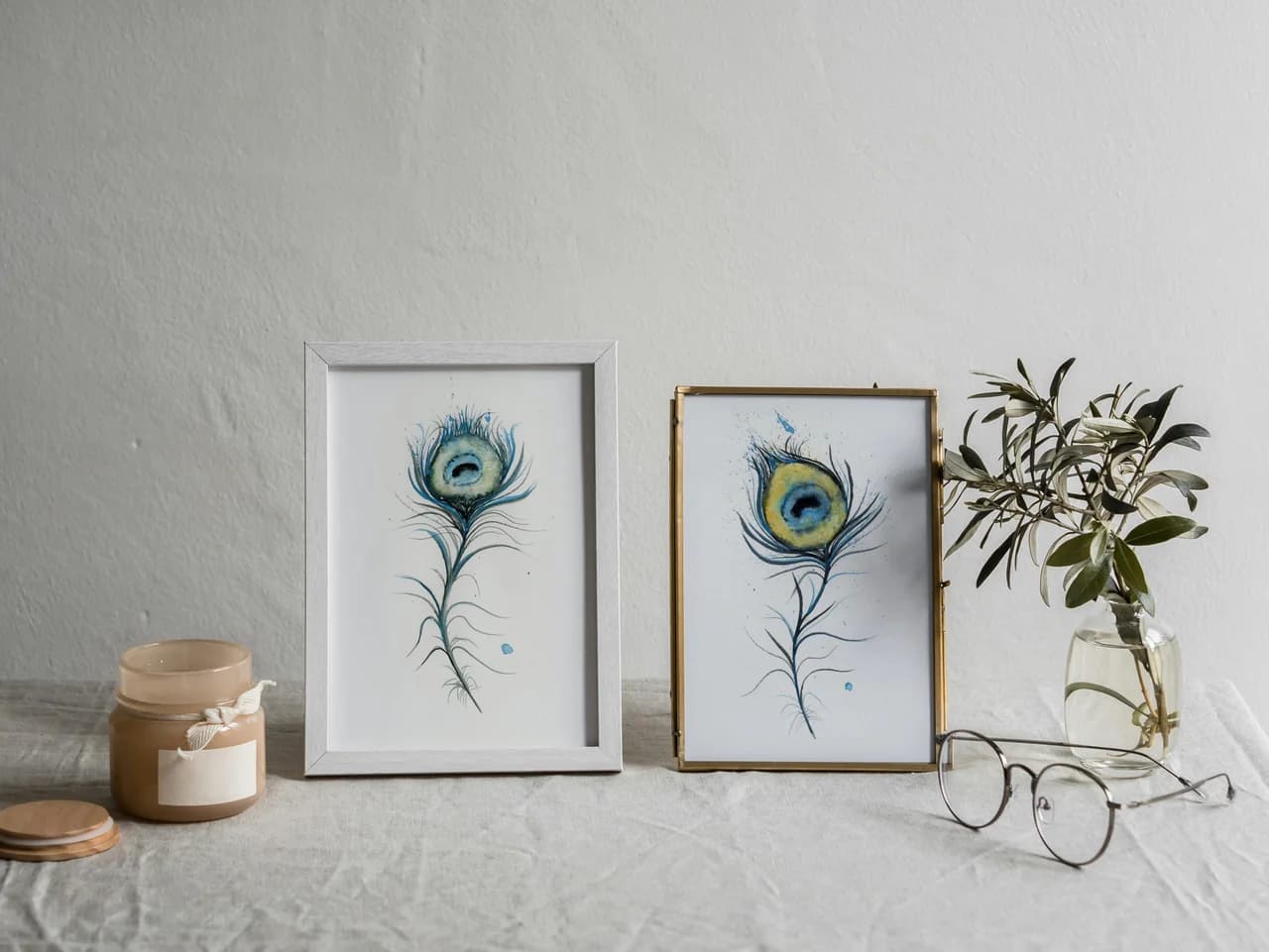 Peacock shown in a room setting