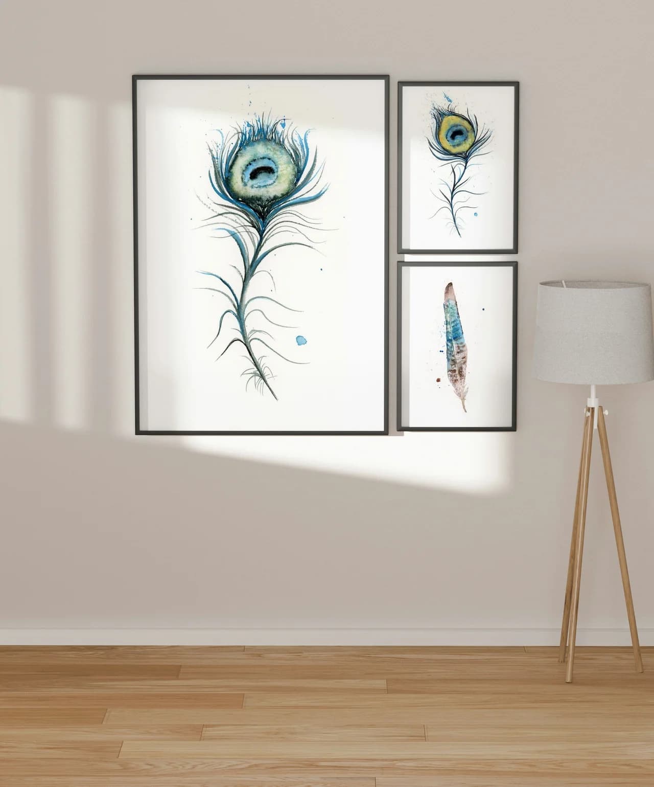Peacock shown in a room setting