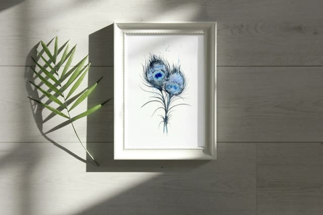 Peacock shown in a room setting