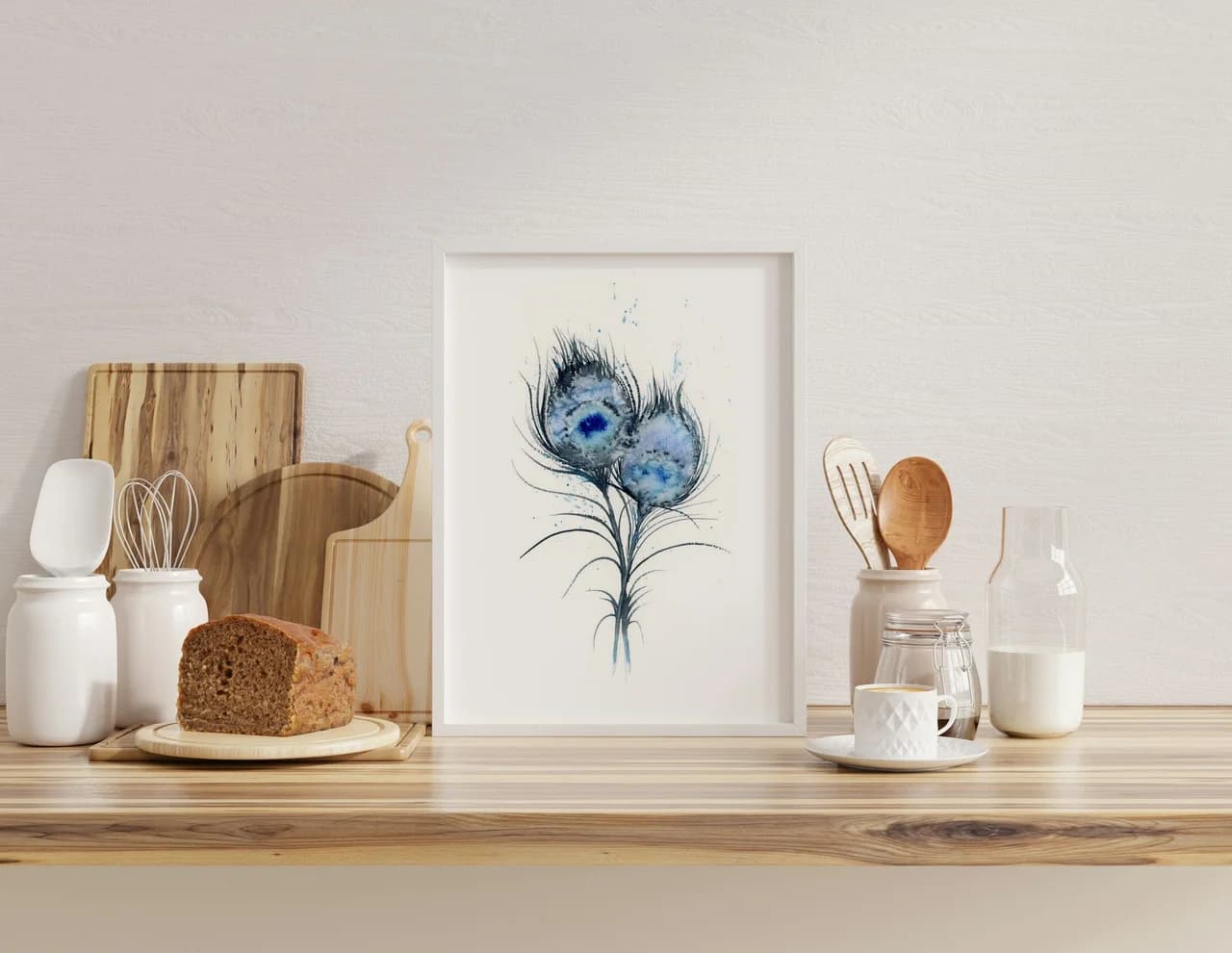 Peacock shown in a room setting