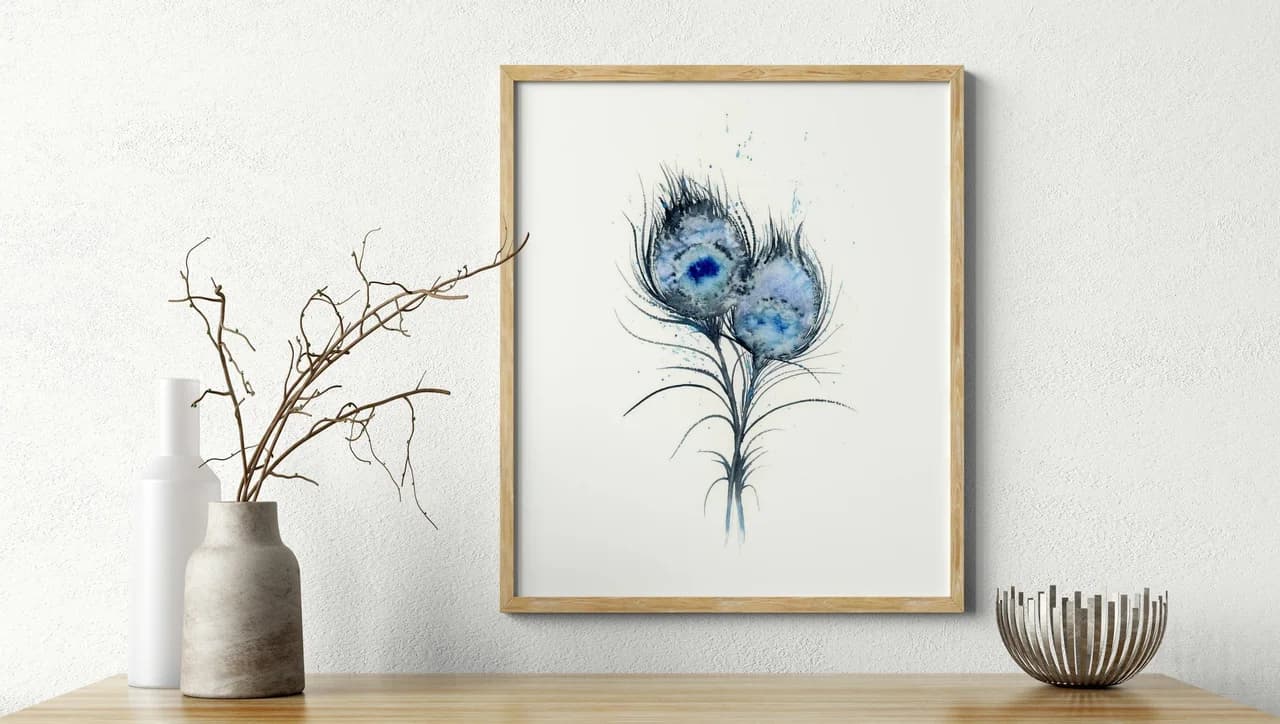 Peacock shown in a room setting