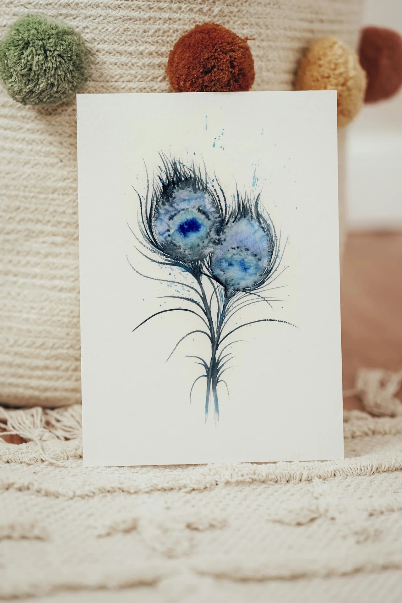 Peacock shown in a room setting