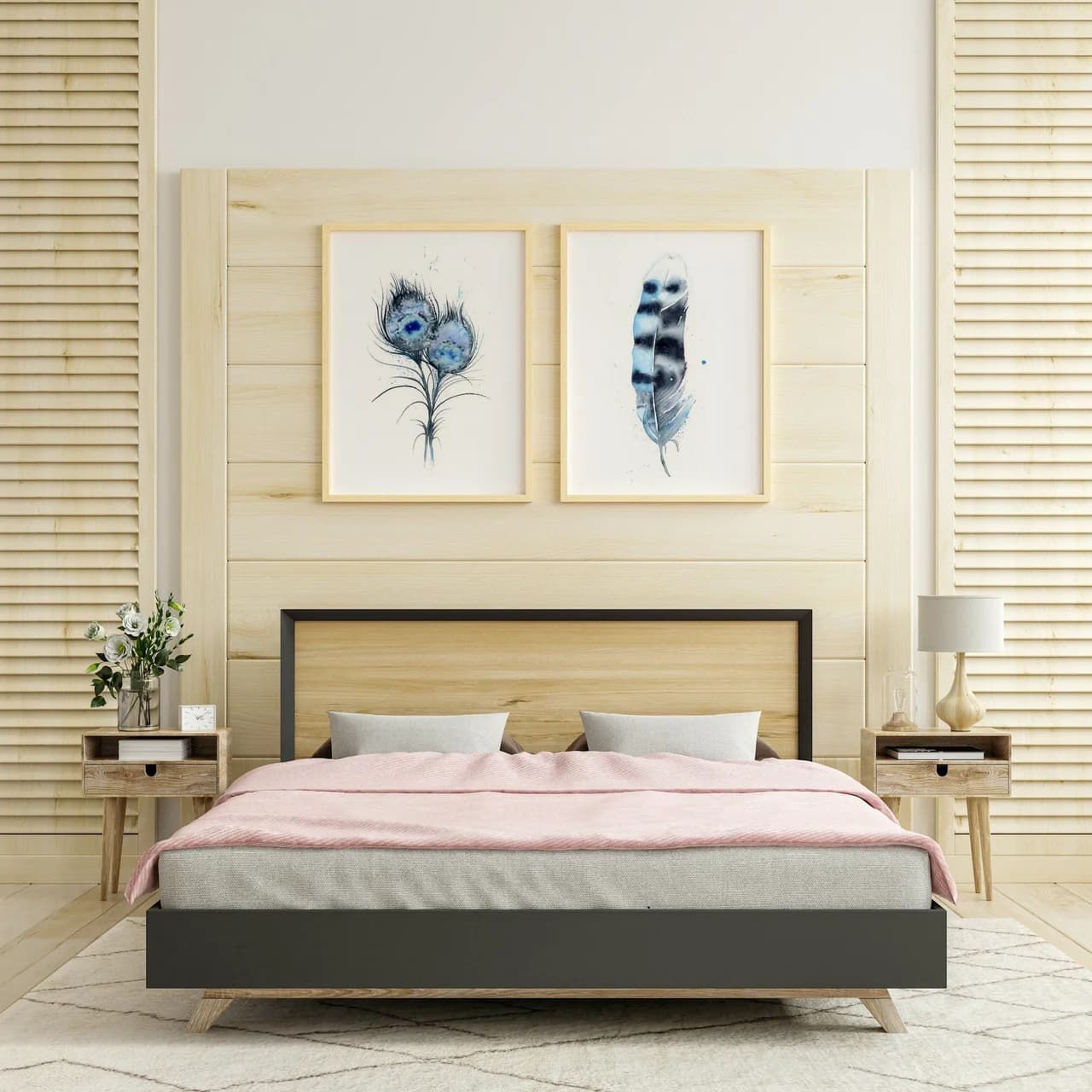 Peacock shown in a room setting