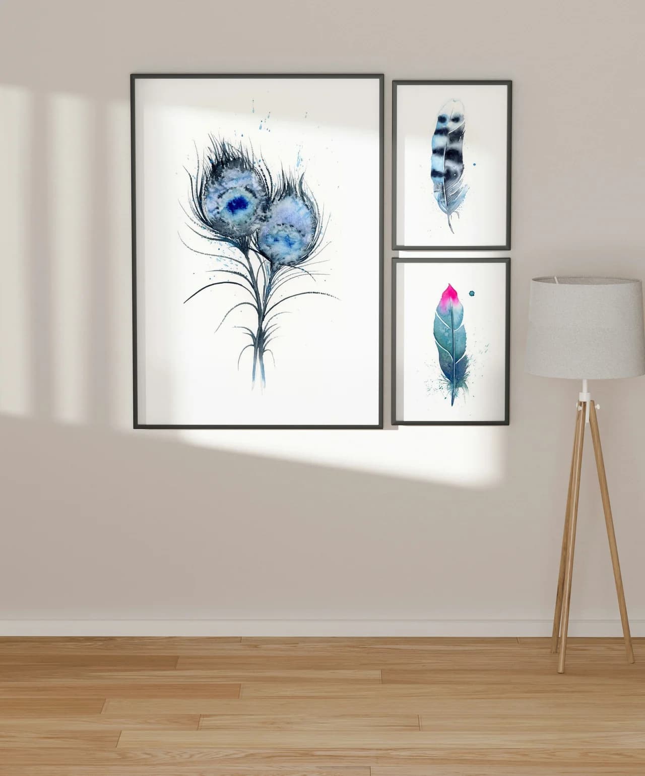 Peacock shown in a room setting