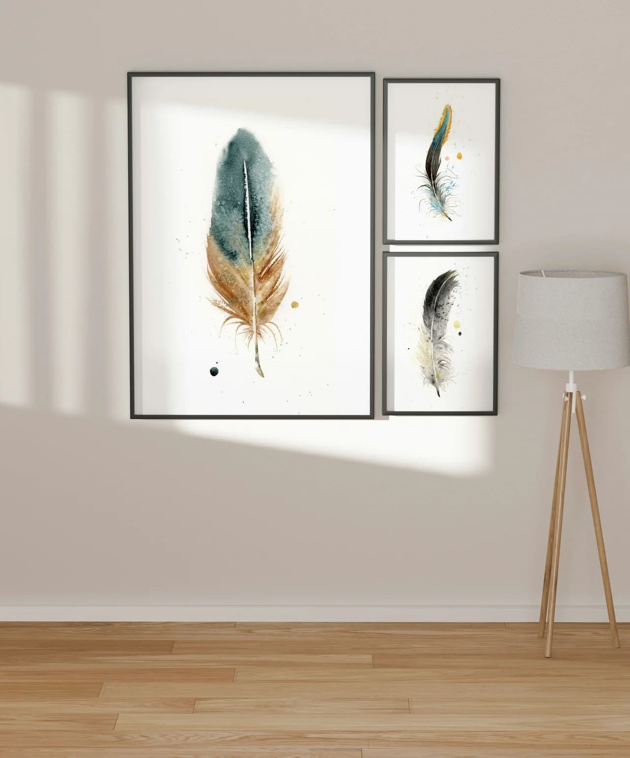 Harlequin Duck shown in a room setting