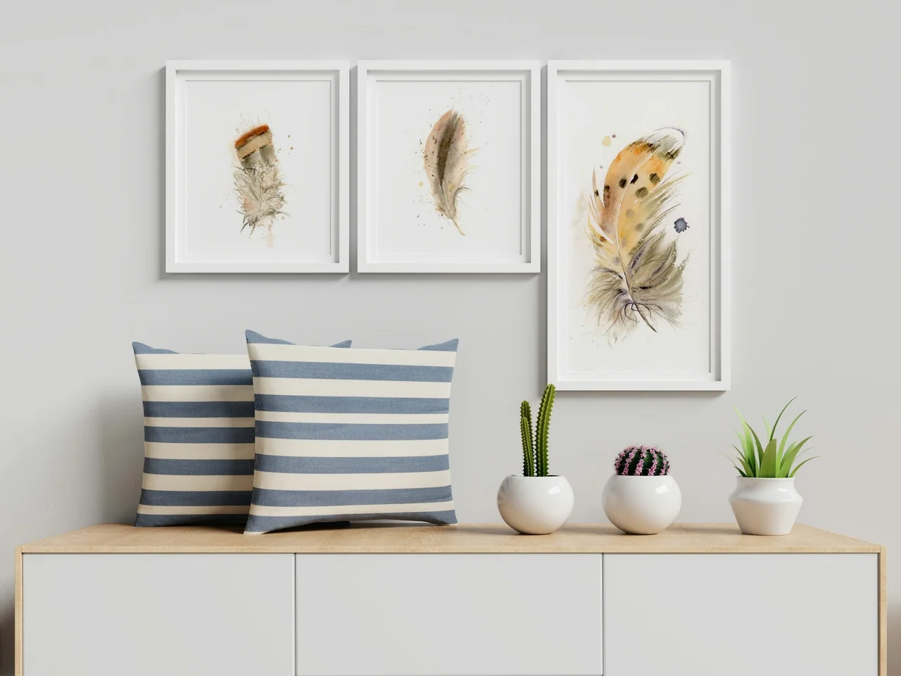 Great Horned Owl shown in a room setting