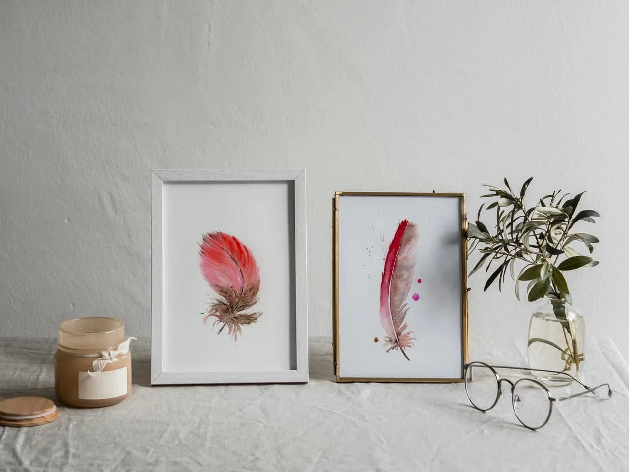 Scarlet Macaw shown in a room setting