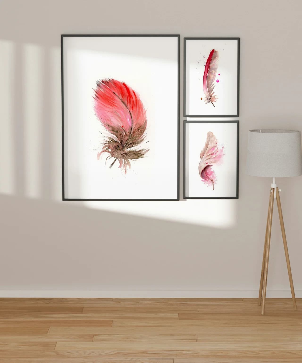 Scarlet Macaw shown in a room setting