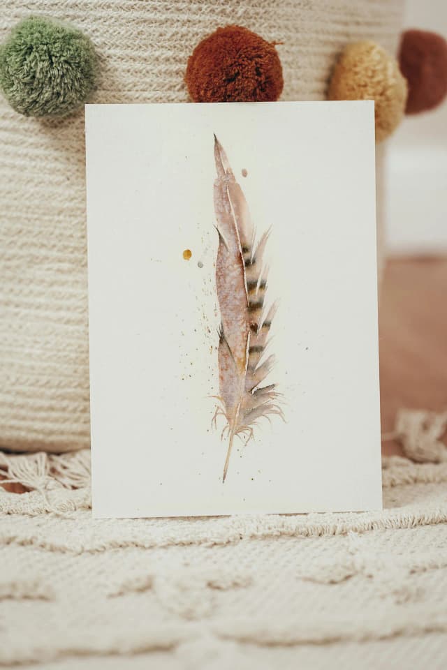 Pheasant shown in a room setting