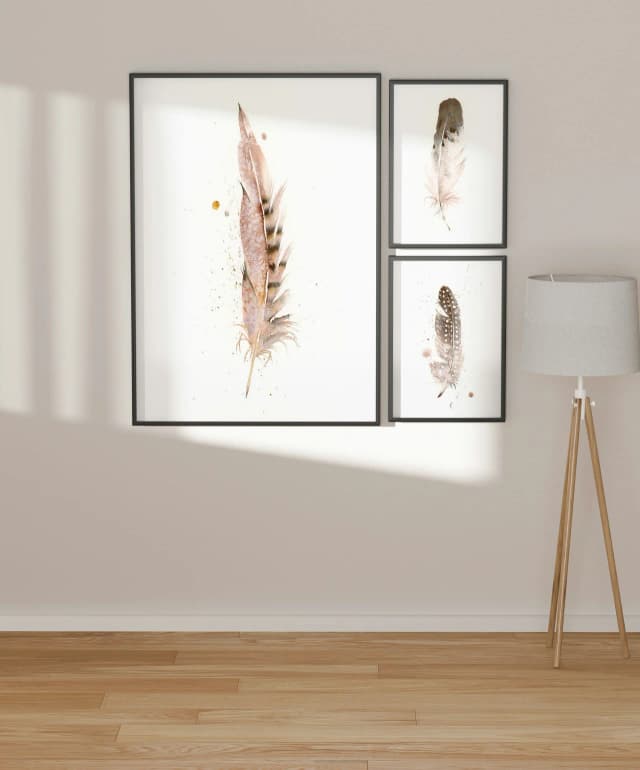 Pheasant shown in a room setting