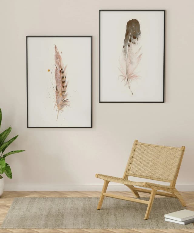 Pheasant shown in a room setting