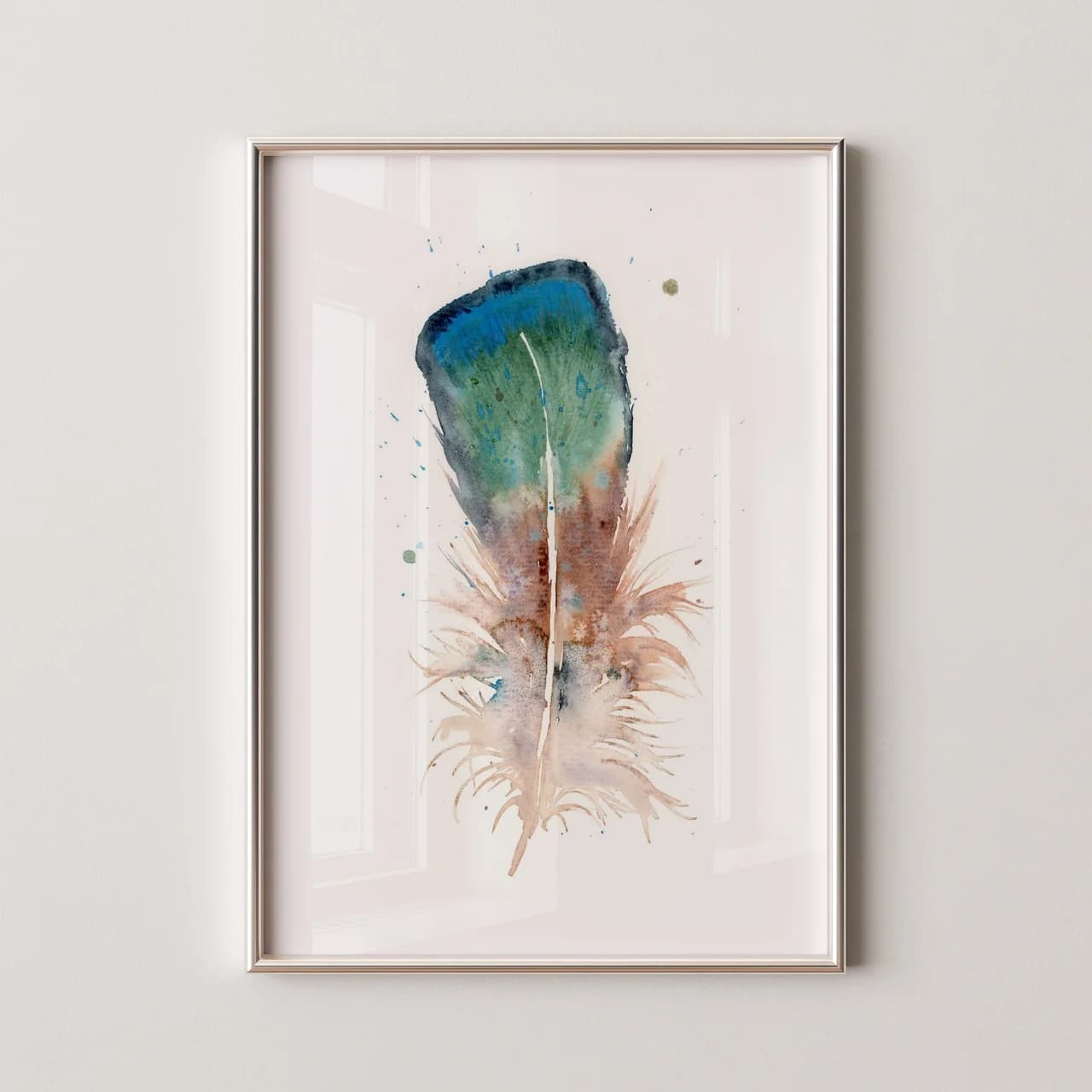 Duck shown in a room setting