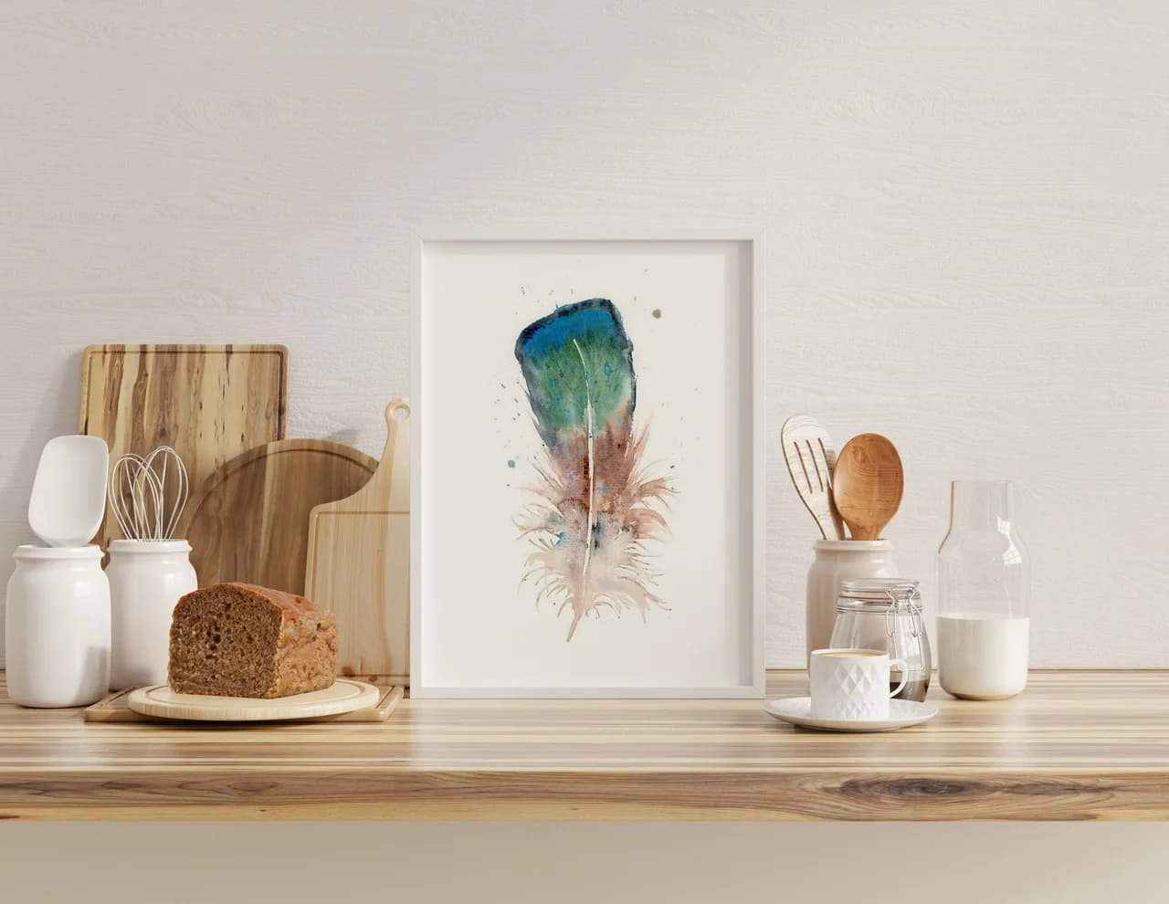 Duck shown in a room setting