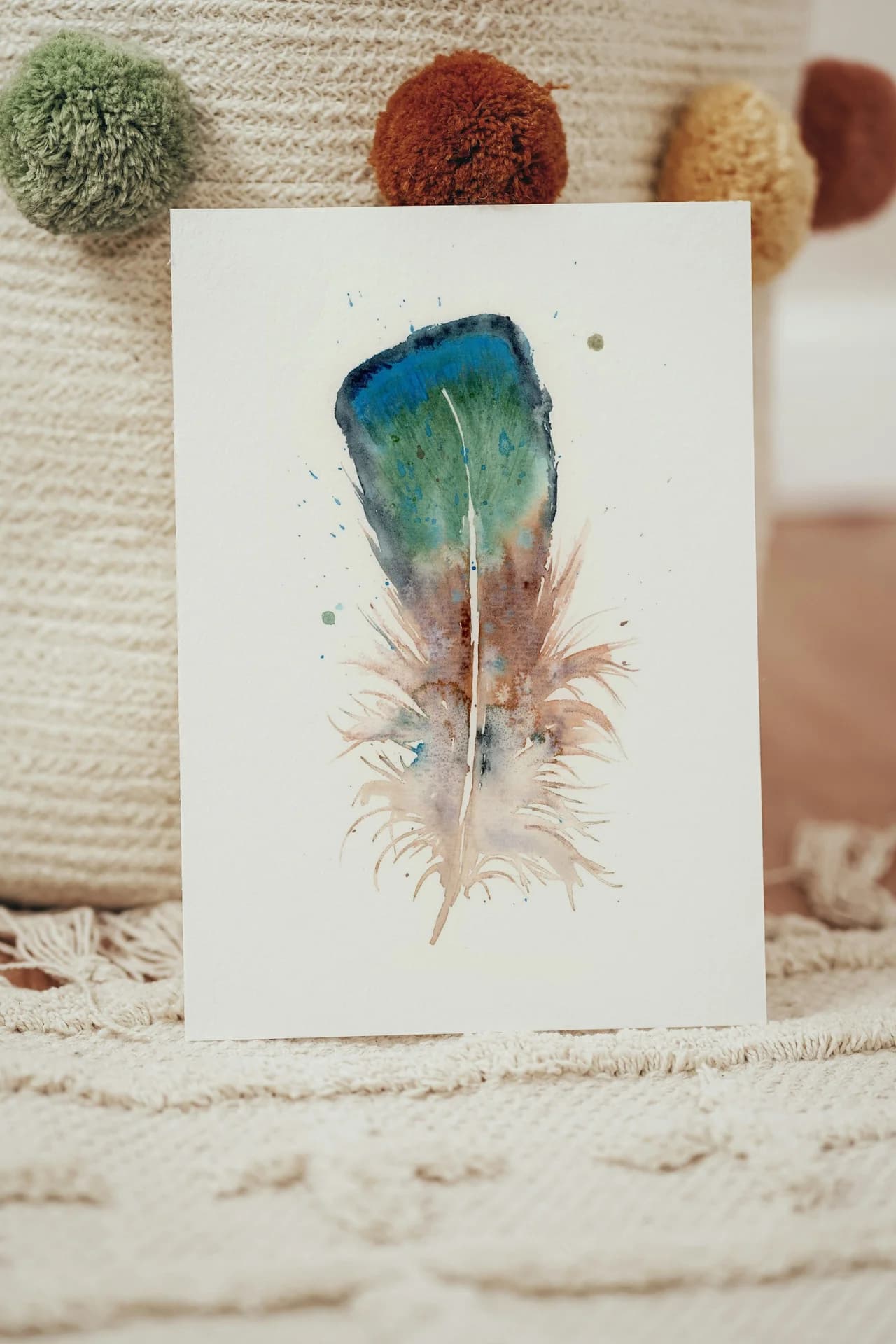 Duck shown in a room setting