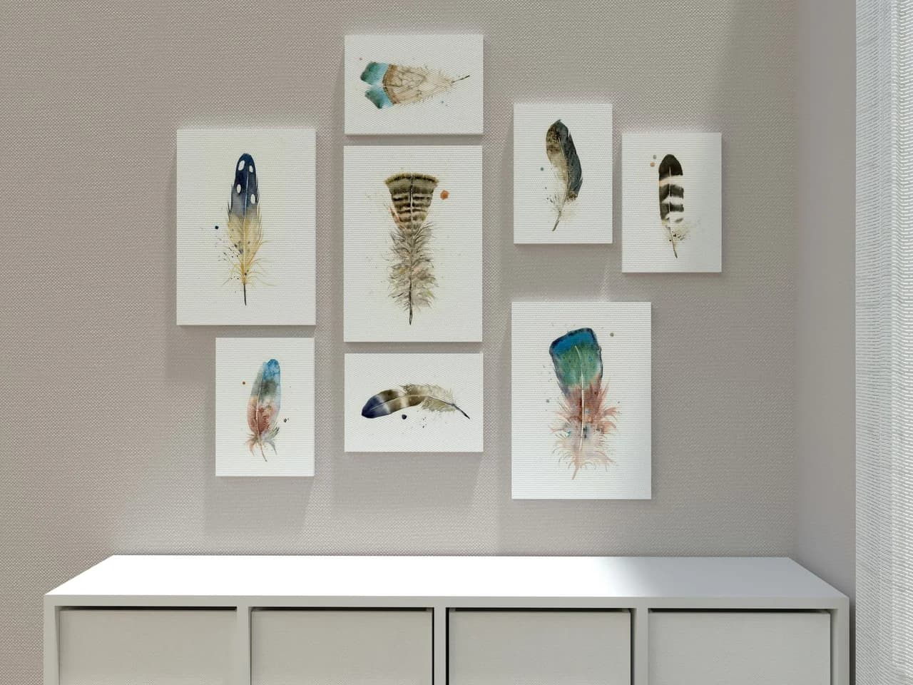 Duck shown in a room setting