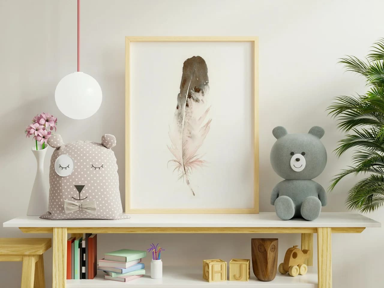 Eagle shown in a room setting