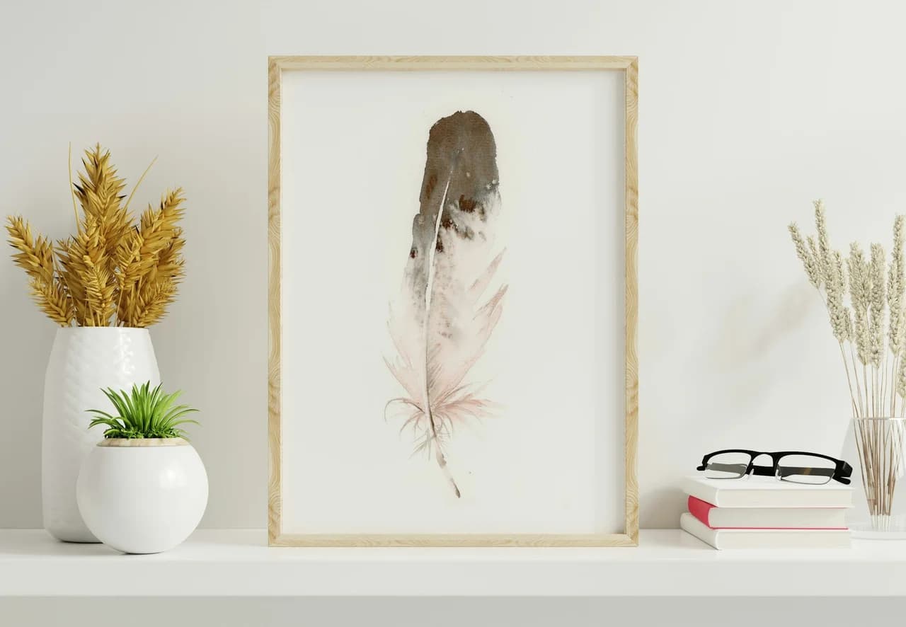 Eagle shown in a room setting