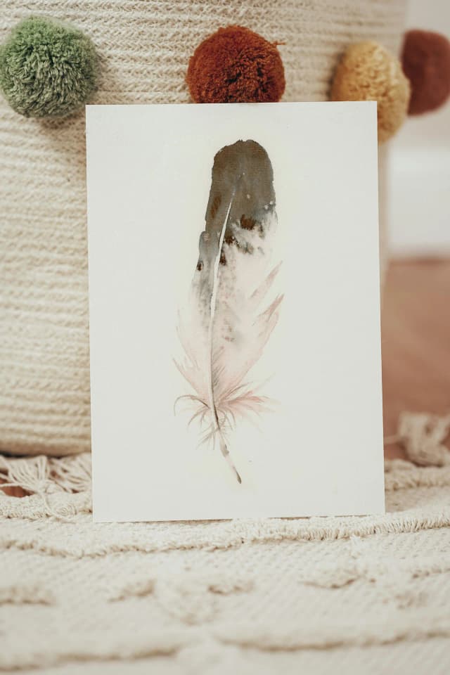 Eagle shown in a room setting