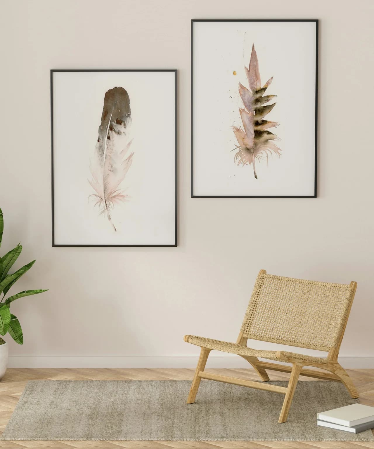 Eagle shown in a room setting