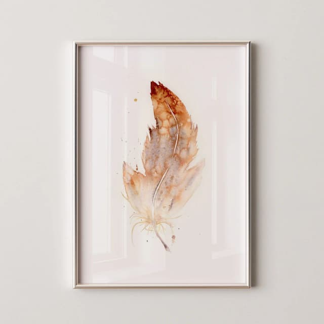 Red-tailed Hawk shown in a room setting