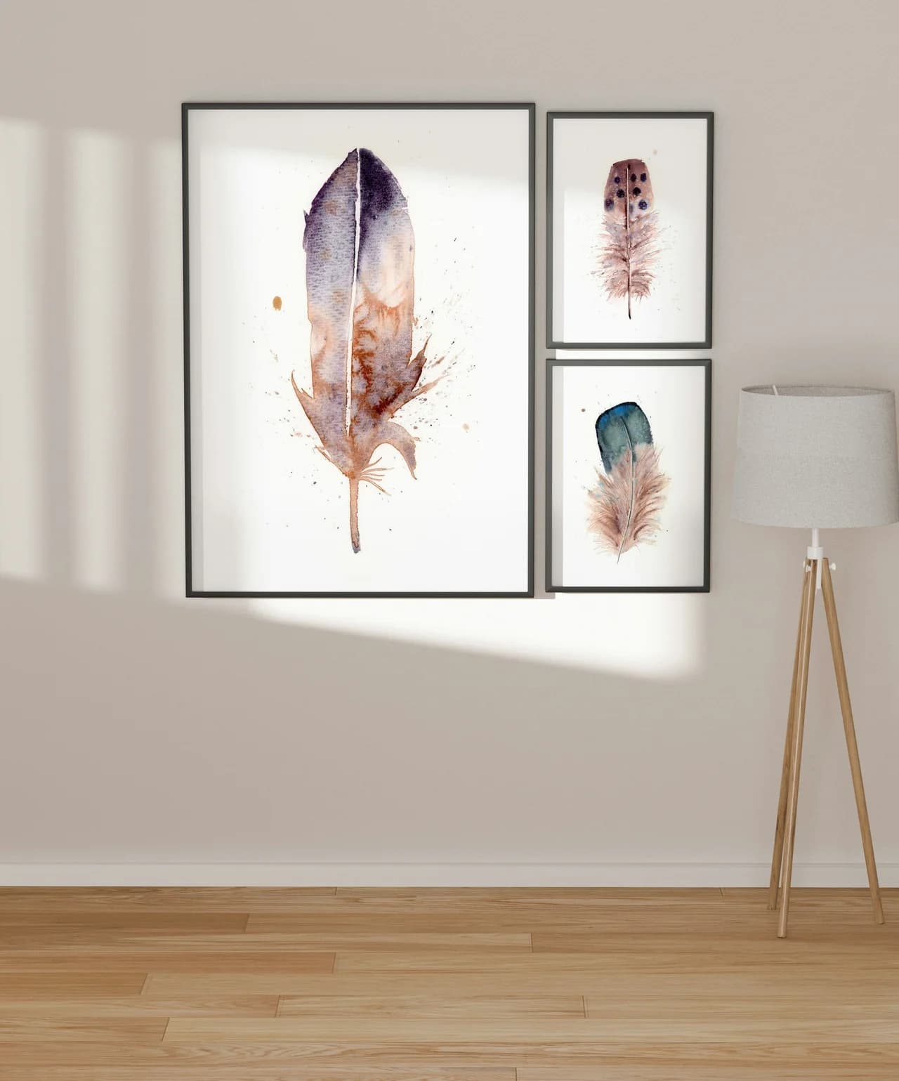 Common Raven shown in a room setting
