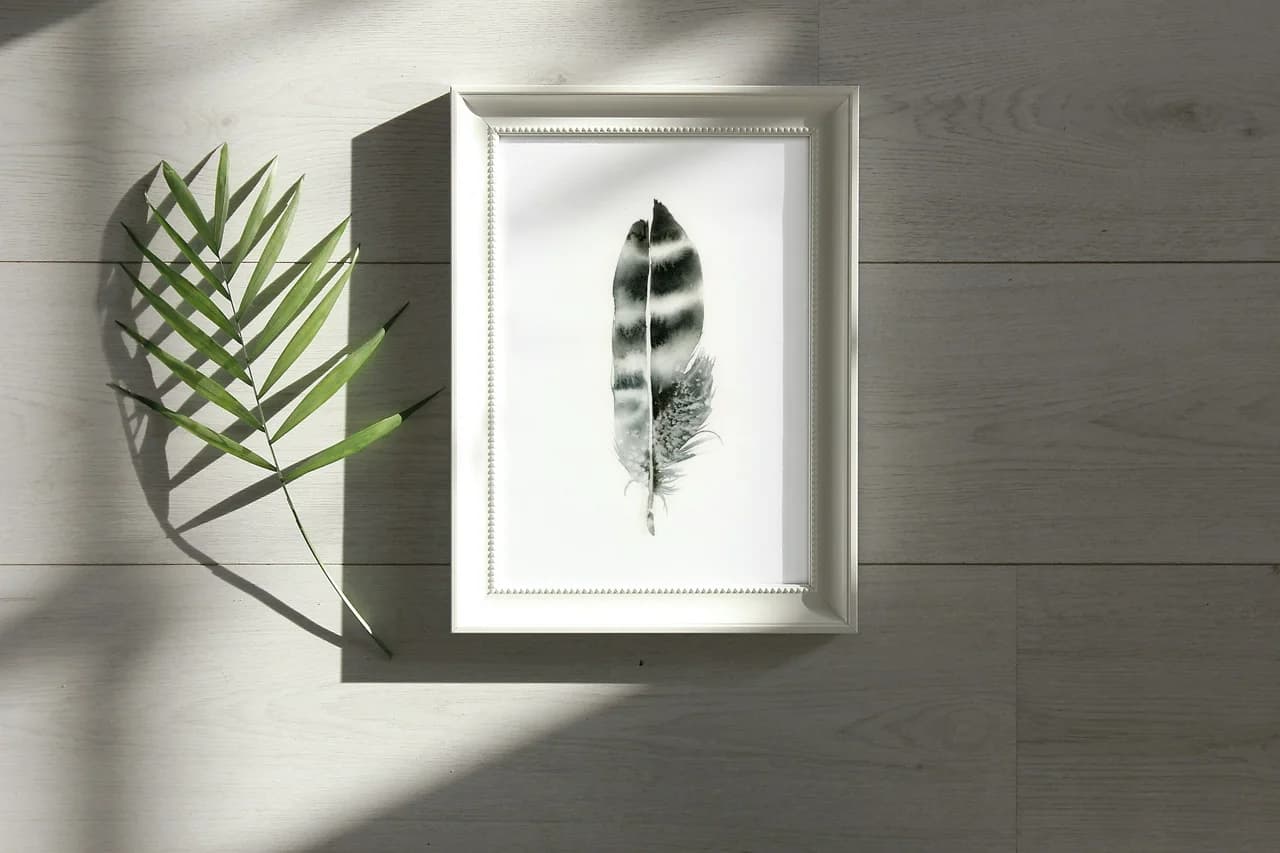 Hawk shown in a room setting