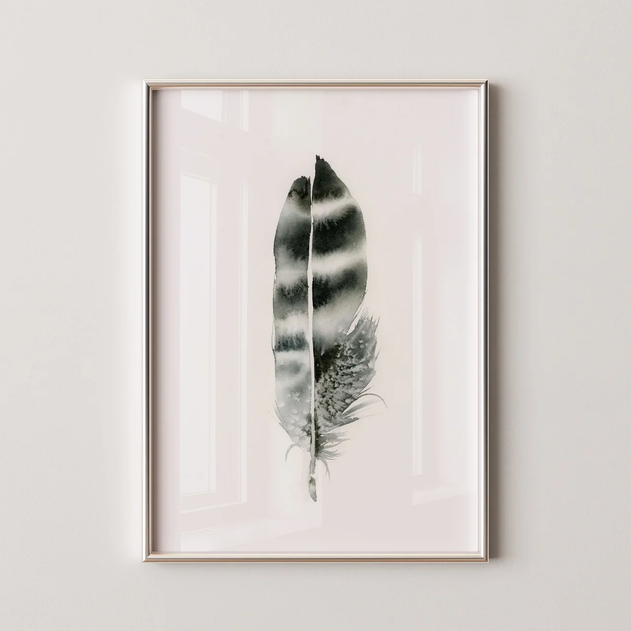 Hawk shown in a room setting