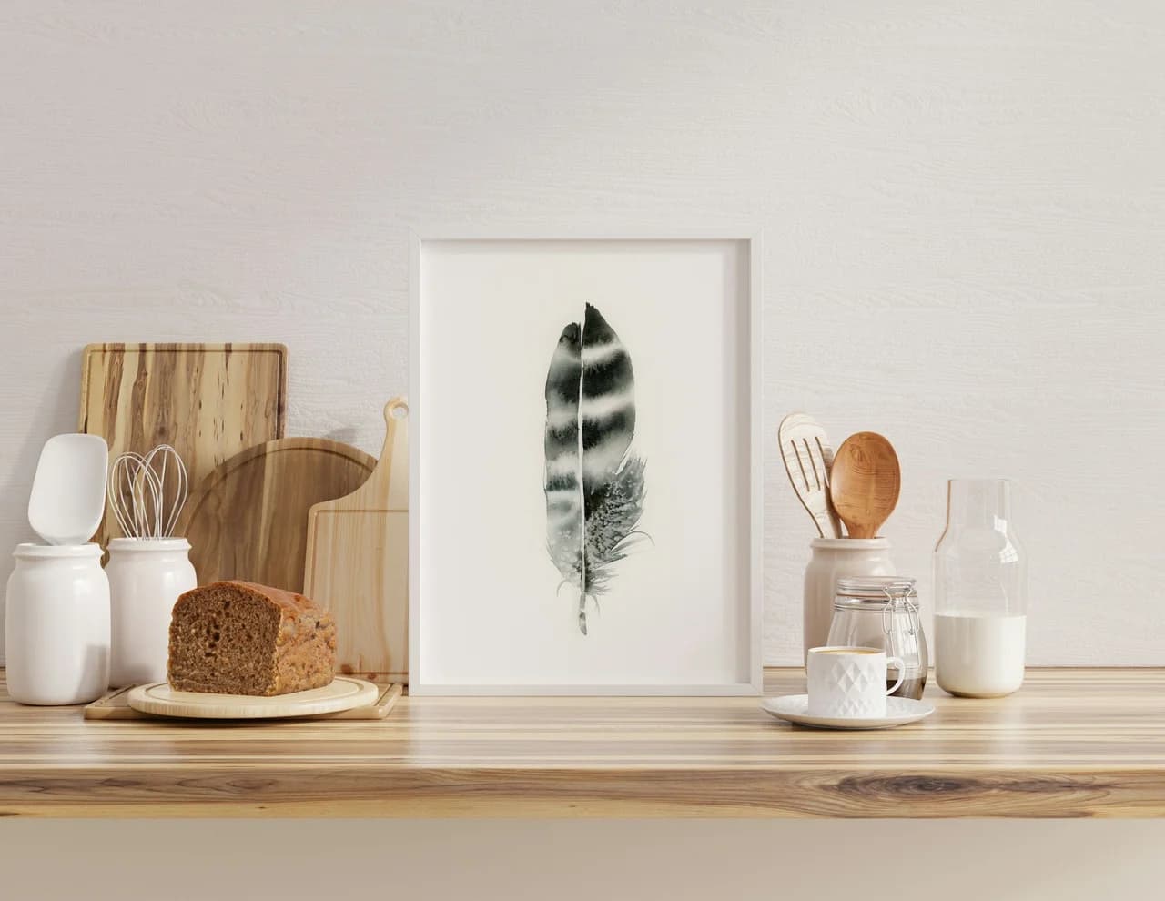 Hawk shown in a room setting