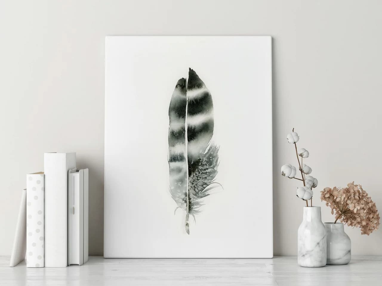 Hawk shown in a room setting